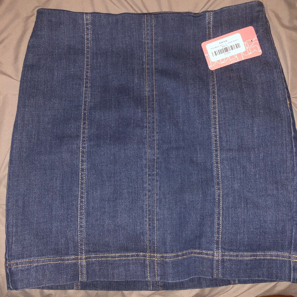 NWT Mod Babe denim mini skirt